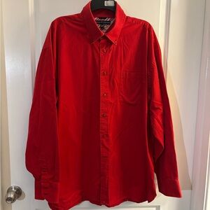 Tommy Hilfiger Classic Red Men's Shirt Sz XXL